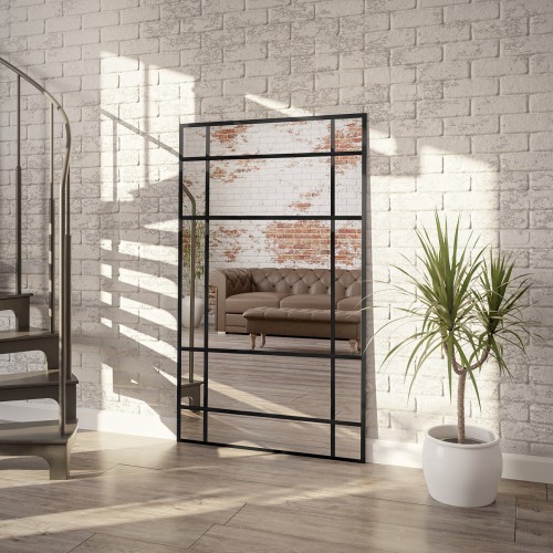 Lustro loft ze szprosami -...