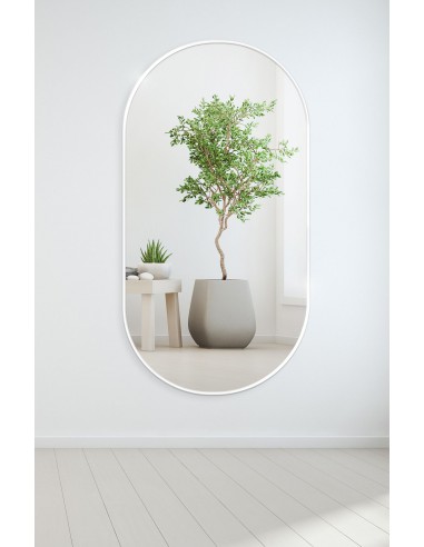 Lustro owalne w ramie czarnej MDF...