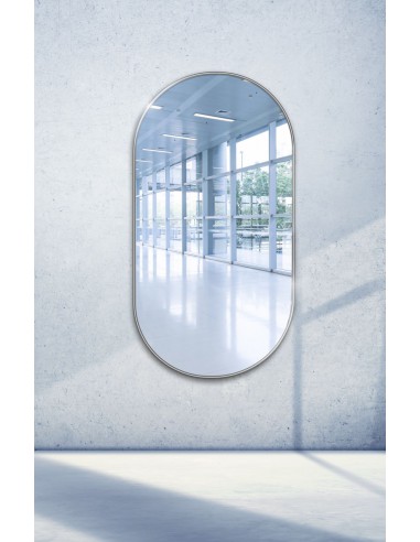 Lustro owalne w ramie czarnej MDF...