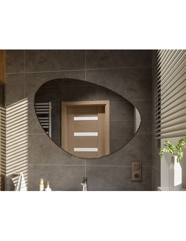 Lustro łazienkowe o nieregularnym... Lustro łazienkowe o nieregularnym...