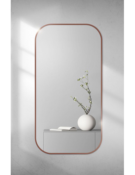 Lustro w ramie złotej MDF SLIM - GERDA - kolor ramy do wyboru