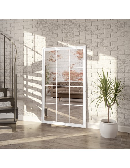 Lustro loft ze szprosami - TELIMENA - kolor ramy do wyboru