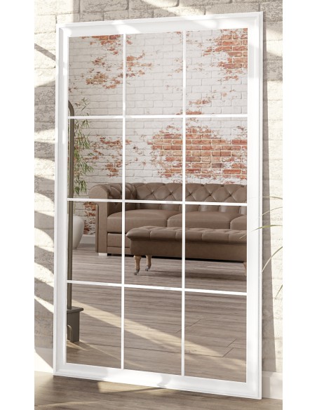 Lustro loft ze szprosami - TELIMENA - kolor ramy do wyboru