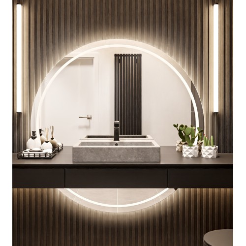 Lustro łazienkowe okrągłe w... 2