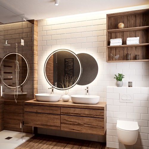 Zestaw luster łazienkowych...