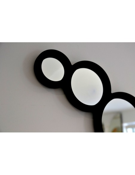 Lustro dekoracyjne 5 kółek w ramie MDF- DYZMA - kolor ramy do wyboru