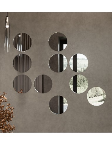 Nowoczesny zestaw lustrzanych kółek -...