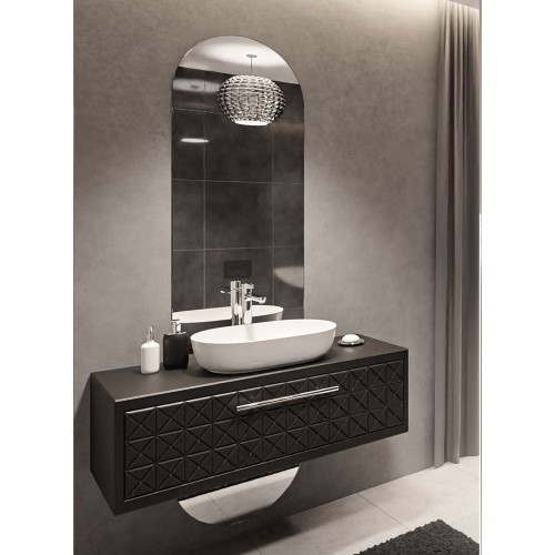 Lustro łazienkowe owalne w...