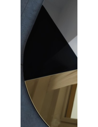 Owalne lustro z dekoracyjną kolorową...