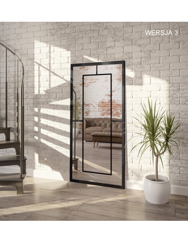 Lustro loft ze szprosami - BERNARD -...