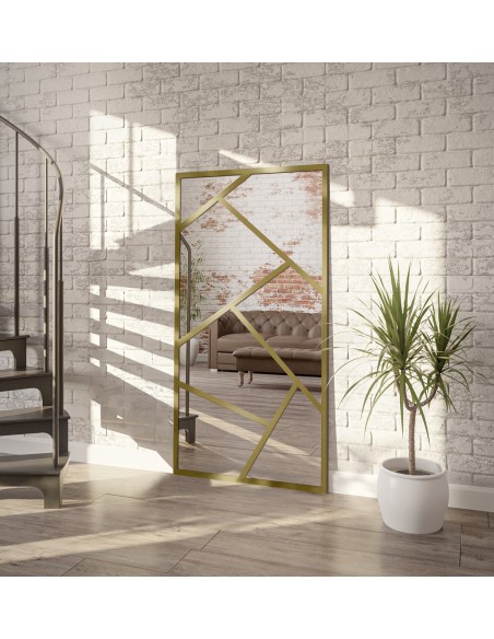 Lustro ze szprosami asymetryczne mdf - WERO - kolor ramy do wyboru