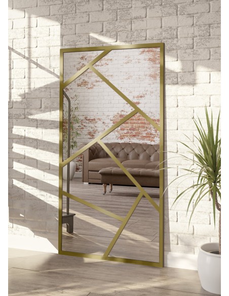 Lustro ze szprosami asymetryczne mdf - WERO - kolor ramy do wyboru