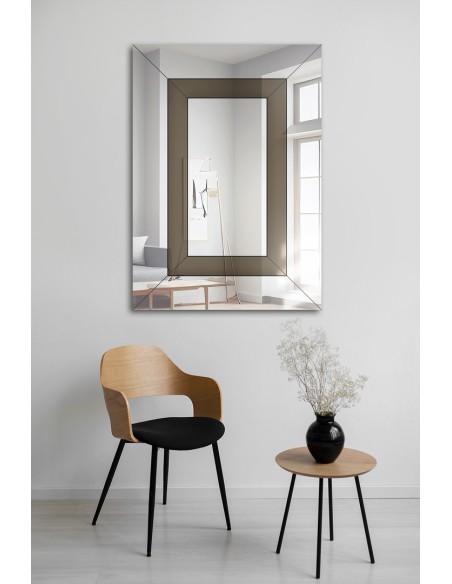 Lustro dekoracyjne dwukolorowe glamour - INES