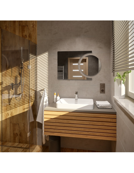 Zestaw luster łazienkowych kółko i kometa - KOSMIK