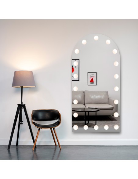 Lustro półowalne z podświetleniem - OSLO LED