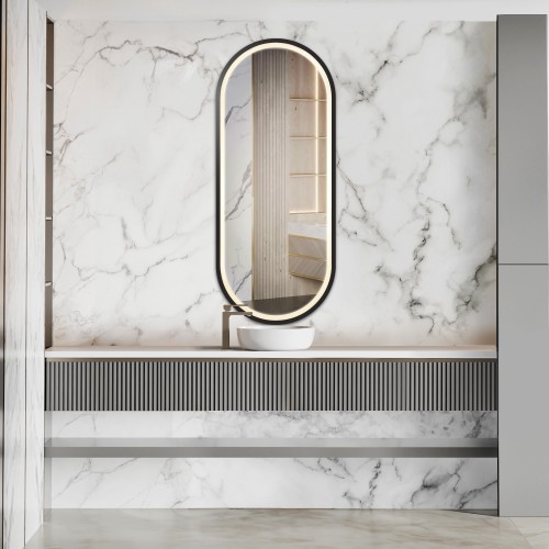 Lustro owalne w ramie mdf z... 2